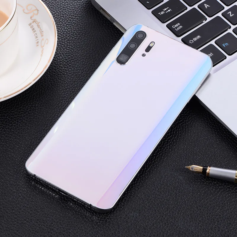 Sky mirror Original P30 Pro Mobile Phone 4GB RAM 64GB ROM 6.3INCH 13MP 4800mAh MTK6580 Face Recognition Unlocked Smartphones Android OS - Цвет: Sky mirror