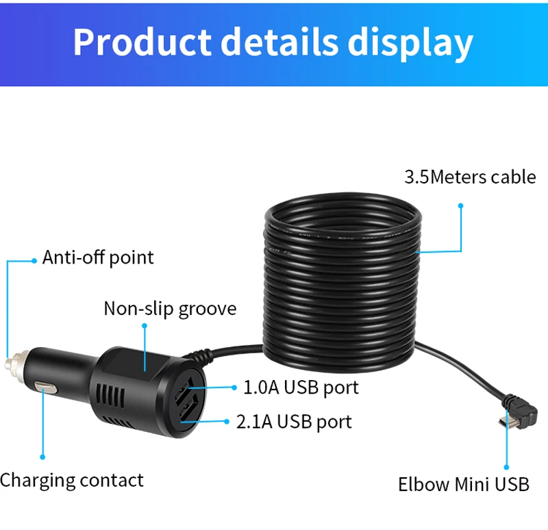 Phisung мини USB Автомобильное зарядное устройство DC Выход 5V 6.2A с двумя портами USB для автомобиля dvr камера gps навигация телефон планшет вход 8 V-36 V