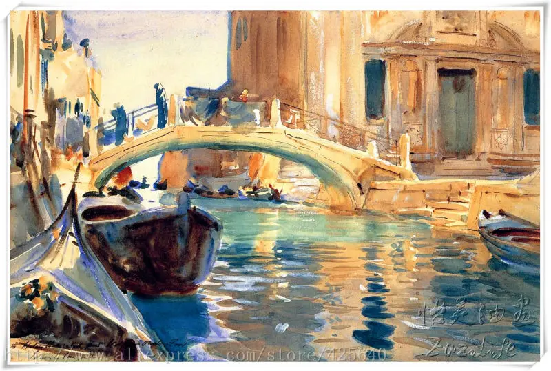 Картина маслом венеция итальянский пейзаж картина на холсте Высококачественная