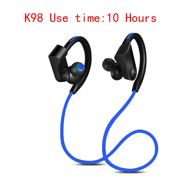 blue Беспроводные наушники CBAOOO K98, Bluetooth наушники, спортивные стерео басы, Bluetooth гарнитура с микрофоном для телефона xiaomi - Цвет: blue