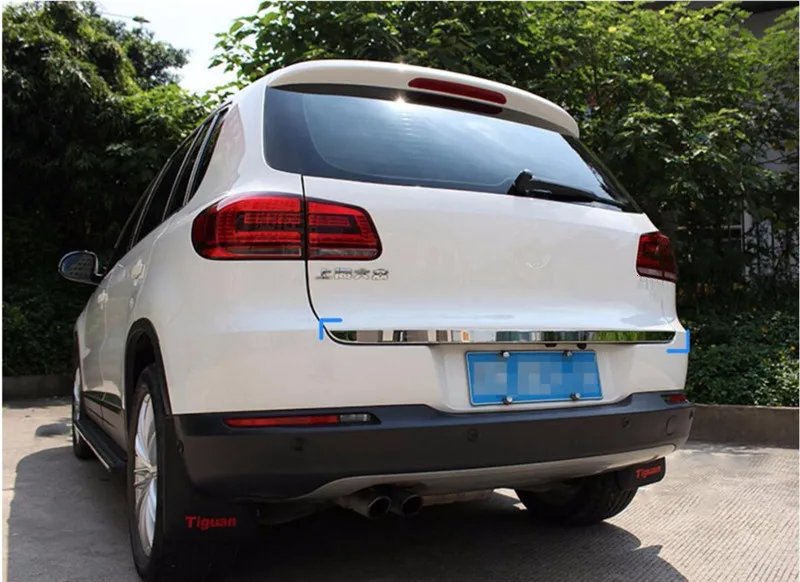 Хромированная крышка багажника из нержавеющей стали для VW Tiguan 2010 2011 2012 2013 2014 2015 |