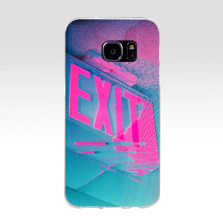154H эстетика vaporwave Мягкий ТПУ силиконовый чехол для samsung Galaxy s6 s7 edge s8 s9 plus |