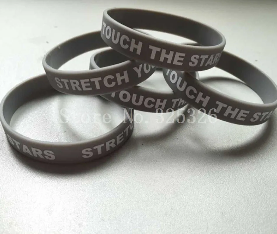 

Custom Logo/Text/Words Print Size 202x12x2MM Promotion Gift Silicon Wristband Men Women Sports Club Team Bracelet