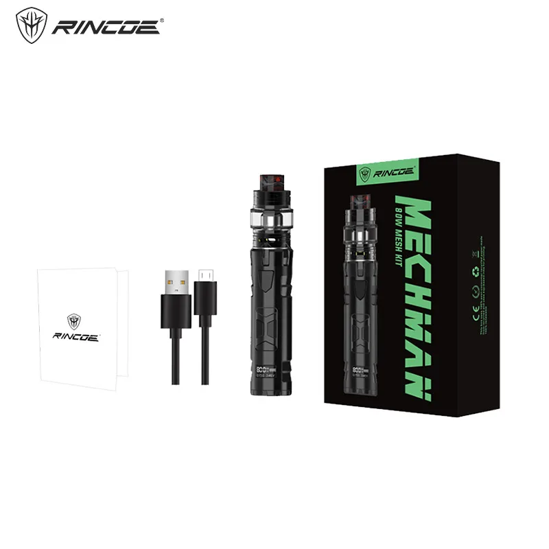 Origianl Rincoe Mechman 80 Вт сетчатый набор Vape питание от 18650 батареи бак 4 5 мл