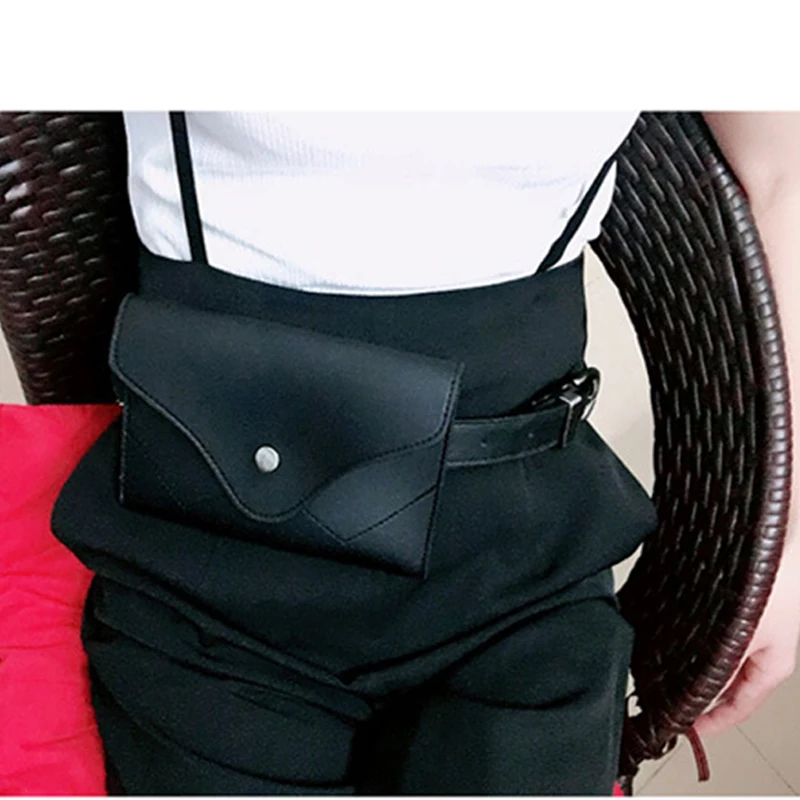 

Fashion Waist Bag Fanny Pack Solid Waist Packs Women Leather Multifunction Pouch Messenger Phone Small Belt Handbag Chest Bags