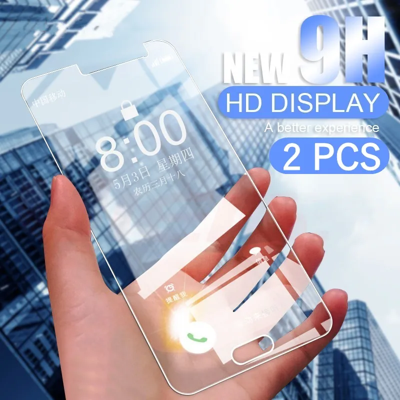 2 шт./лот 9H для экрана из закаленного стекла Huawei P30 P20 Pro P10 P9 P8 Lite Plus 2015 2017
