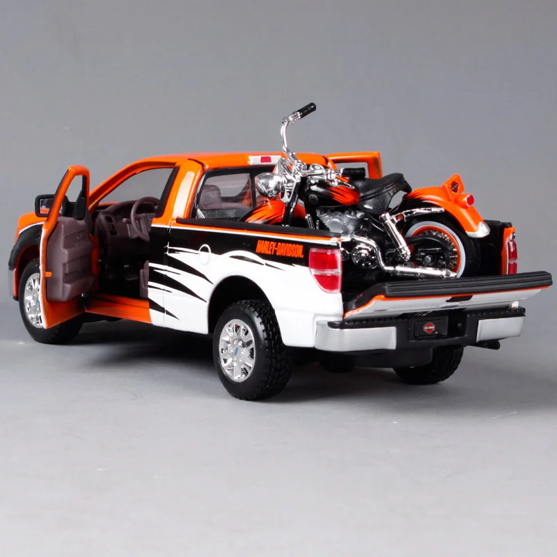 Maisto 1:24 H D ford F 150 stx pick up orange модель грузовика для мужчин охлаждающий грузовик пикап