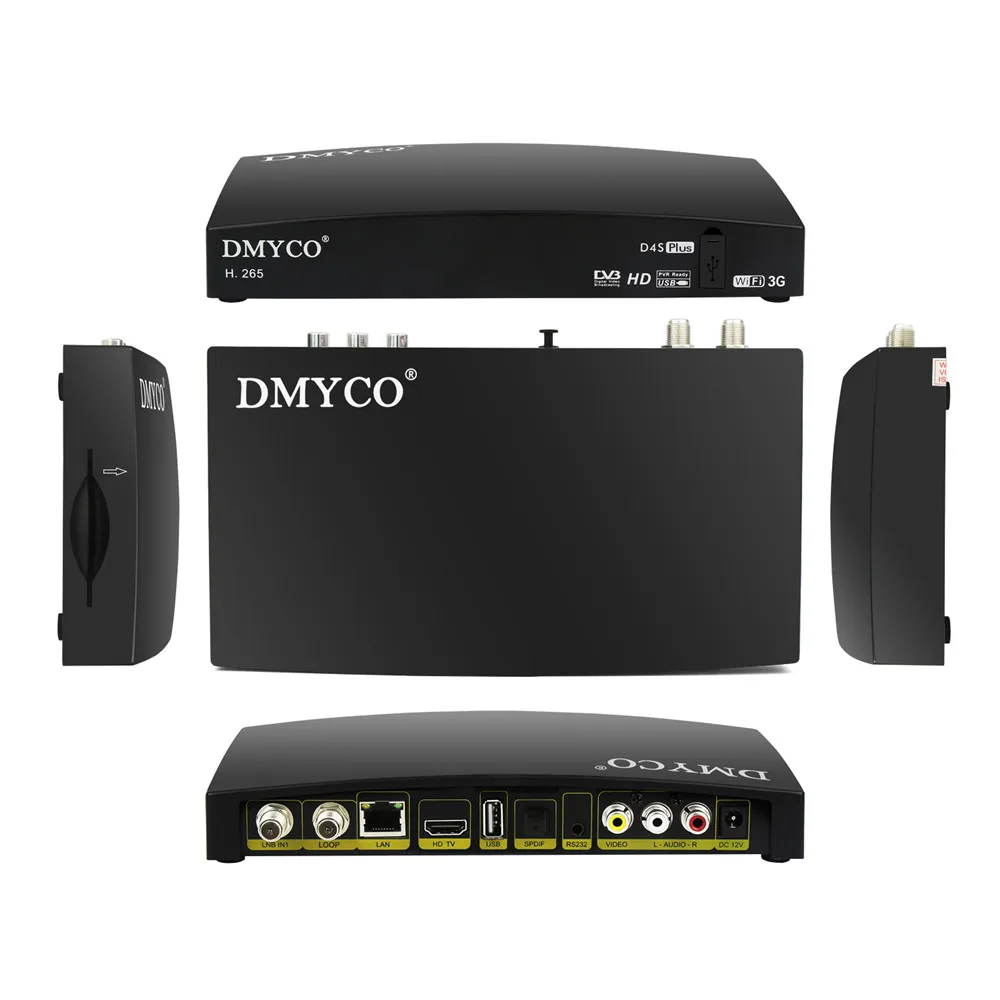 Новый DVB S2 D4S плюс цифровой спутниковый ресивер HD Full 1080P YouTube BissKey USB wifi антенна с 1