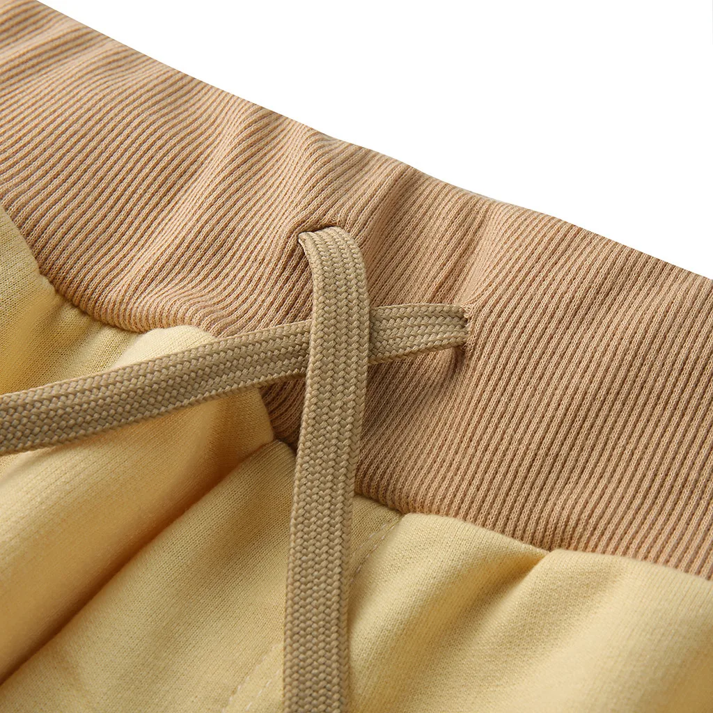 New Fashion Men's Slim Pure Color Casual Sports Woven Pocket Feet Pants pantalones hombre streetwear joggers sweatpants