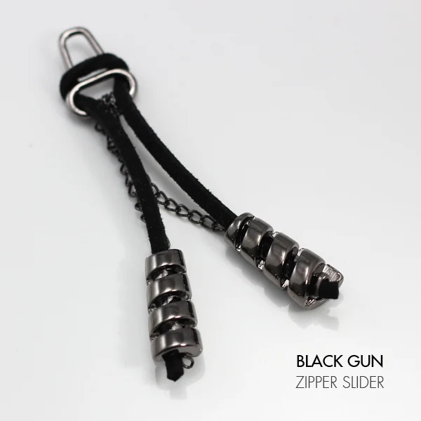 Металлический черный пистолет пошив костюма застежка молния 30 шт./LT24|slider case for