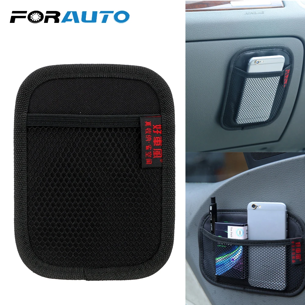 FORAUTO Car Storage Net Bag Seat Back Organizer Automotive Pocket for Phone Keys Oxford Fabric Stowing Tidying Multi-use | Автомобили и