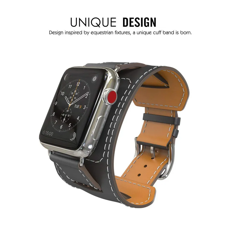 GXV для Apple Watch Series 4/2/1 Смарт-часы из натуральной кожи ремешок iWatch 44 мм 42 40 38 |