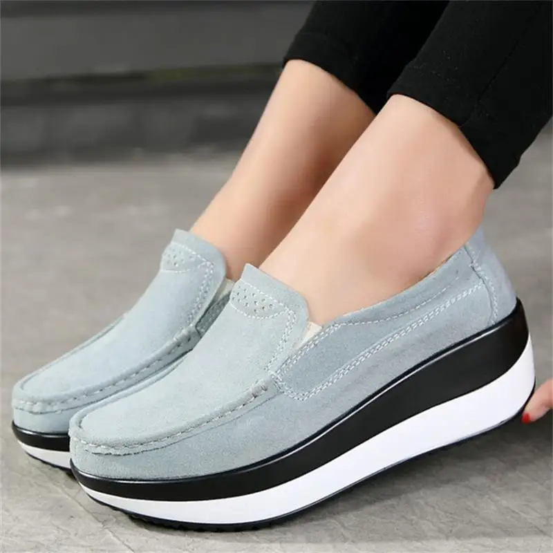 Для женщин без каблука летние Лоферы для новые женские Элегантные замшевые