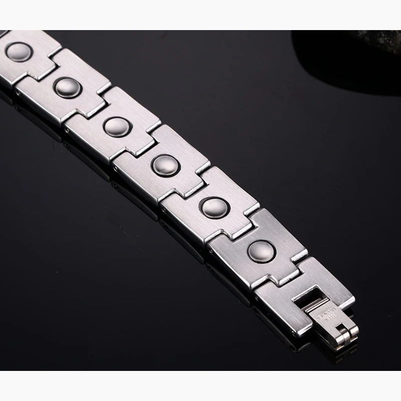 Мужской браслет Vinterly магнитный из нержавеющей стали с бантом на запястье |