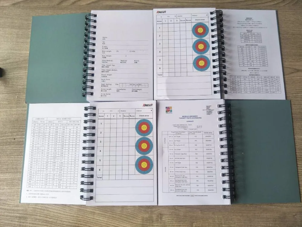 Decut Target книга для ведения счета оригинальные точечные стрельбы из лука высокого