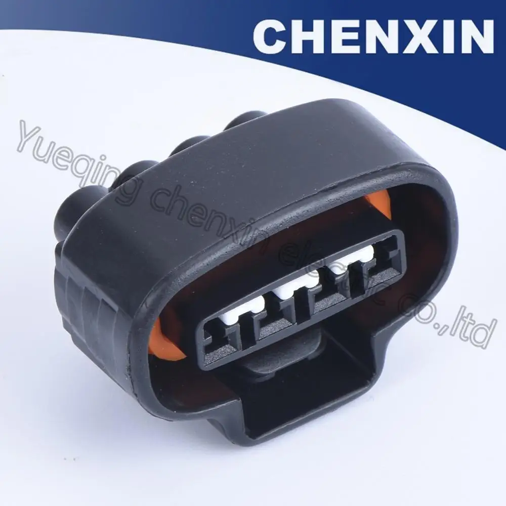 Черный 4 контактный Электрический разъем проводки водонепроницаемый авто 2
