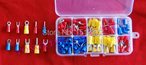 

119pcs/box Ring and Fork and Pin insulated terminal block from 22-10AWG Mixed