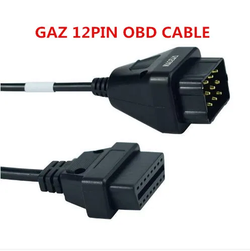 Диагностический инструмент для тяжелых грузовиков газ 12pin к OBD2 OBD 2 16Pin штекер