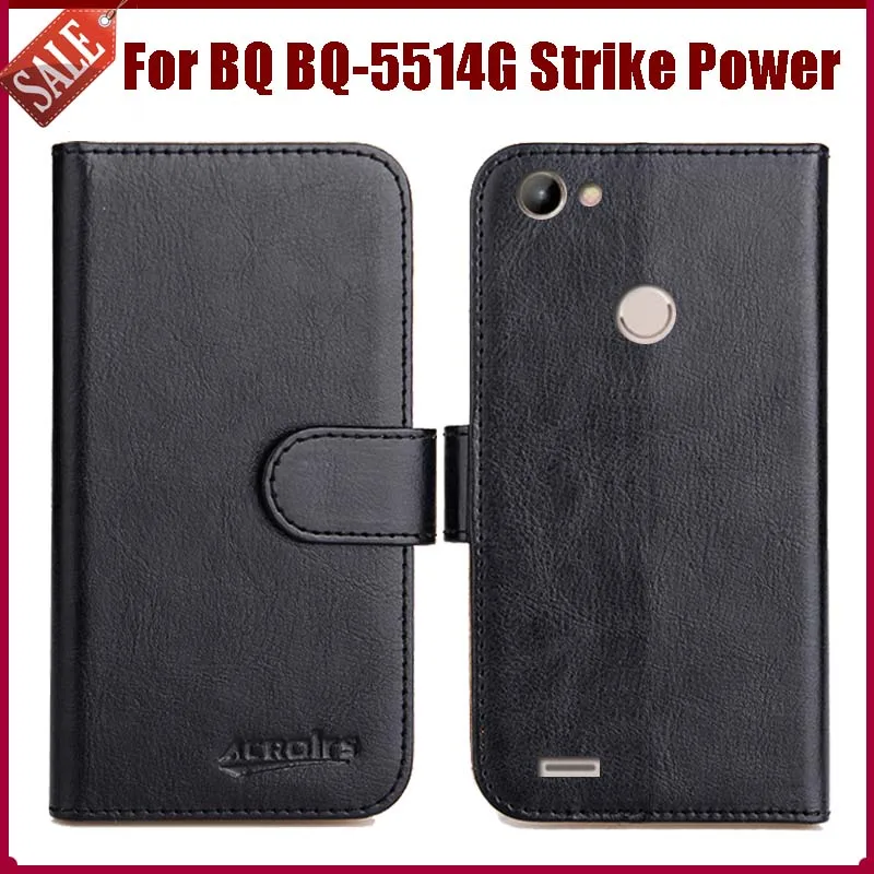 

Горячая распродажа! BQ BQ-5514G Strike Power чехол, Новое поступление, 6 цветов, высокое качество, защитный кожаный флип-чехол Phone Bag