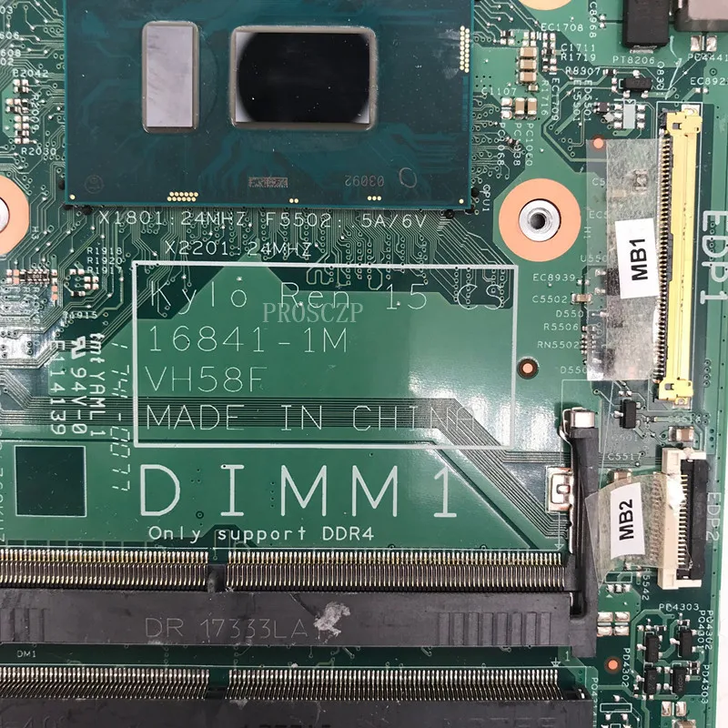 Бесплатная доставка для Inspiron 15 7570 Материнская плата ноутбука CN-0MJCYX 0MJCYX 16841-1 м с SR3LC
