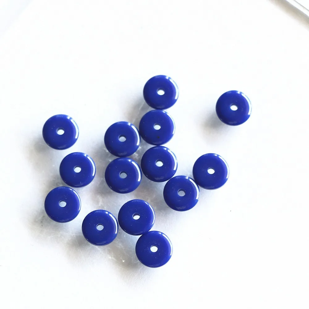 Темно-синий каучуковый пчелиный воск хит продаж Модные амулеты Новые Diy 6X2mm 8X2mm