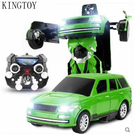 10 Детская usb зарядка RC автомобиль пульт дистанционного управления деформированная машина робот игрушка - Цвет: 10