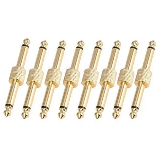 Соединитель педали 1/4 дюйма для гитары коннектор создания эффектов 8 шт. в