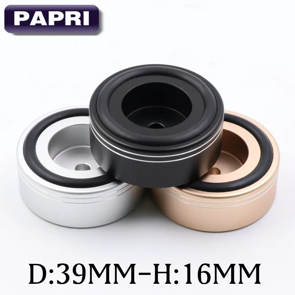 

PAPRI 1PCS CNC DIY Feet Pad Solid Aluminum Sand Blasting 39-16MM Audio CD Player Tube Amplifier Speaker Cabinet Isolation