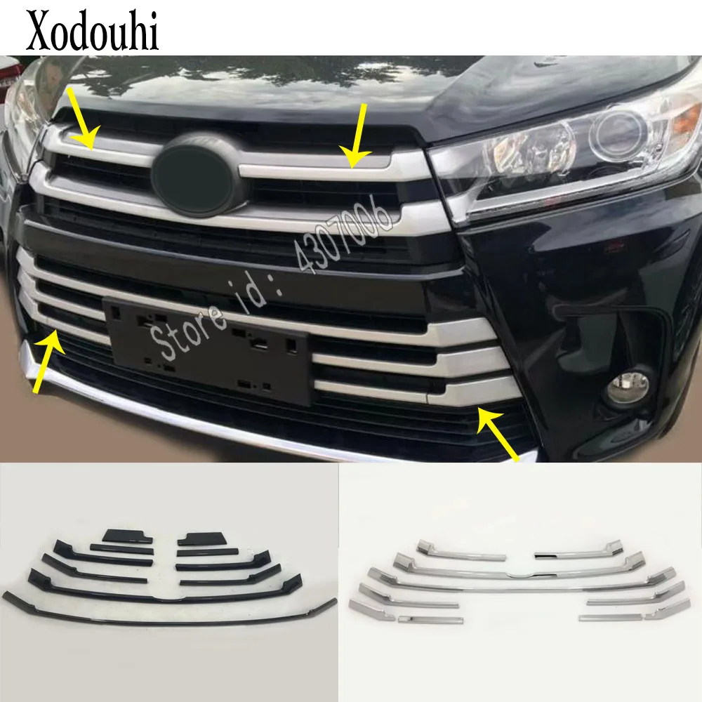 Крышка корпуса автомобиля для Toyota Highlander 2018 2019 2020 хромированная решетка гоночных