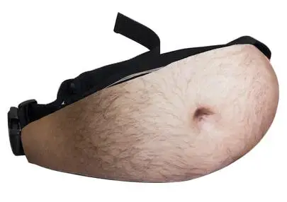 15 стилей, 3D моделирование, новинка, мужская сумка Dad Bod, мохнатая пивная сумка для живота, унисекс, сумки, забавное портмоне, телесный цвет, сумки на пояс - Цвет: 1
