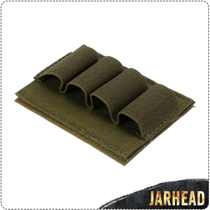 ArmyGreen Тактические Buttstock Molle военные высококачественные нейлоновые 4 дробовика оболочки патроны Чехлы для переноски Молл рюкзак аксессуары для жилетов - Цвет: ArmyGreen