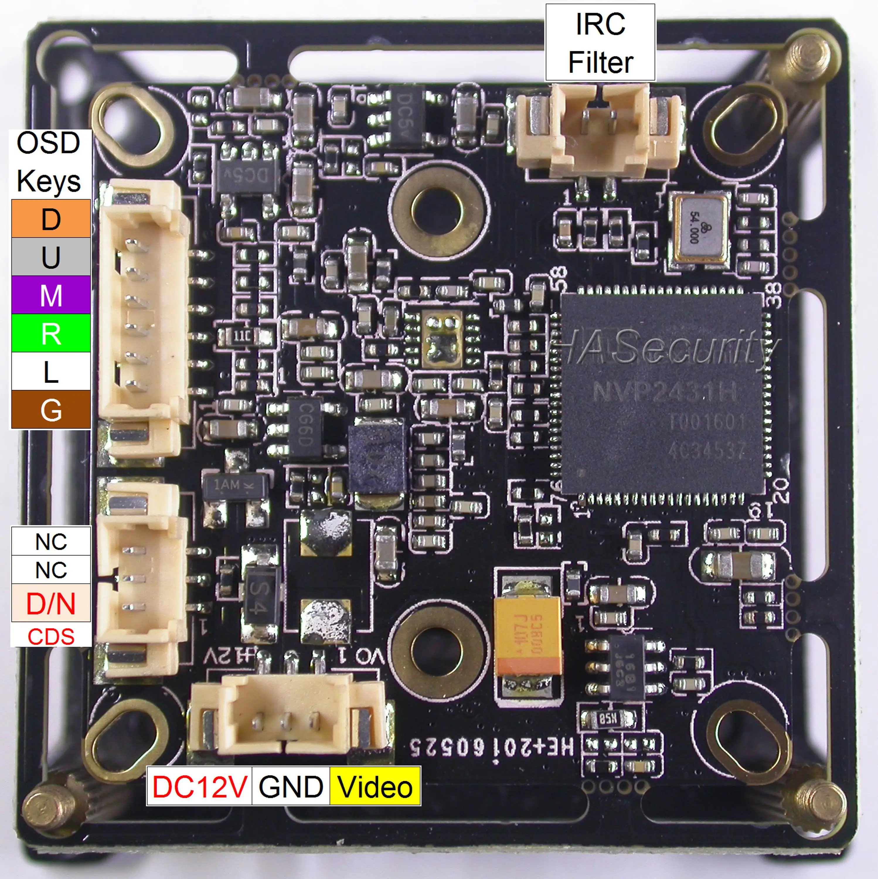 AHD-M (720 P) 1/3 &quotSC1135 датчик изображения CMOS + NVP2431 (XM531) модуль камеры видеонаблюдения