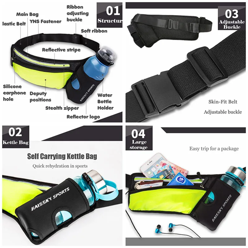 2019 Running Marathon Waist Bag Sports Climbing Hiking Racing Gym Fitness Lightweight Hydration Belt Water Bottle Hip Pack | Багаж и сумки