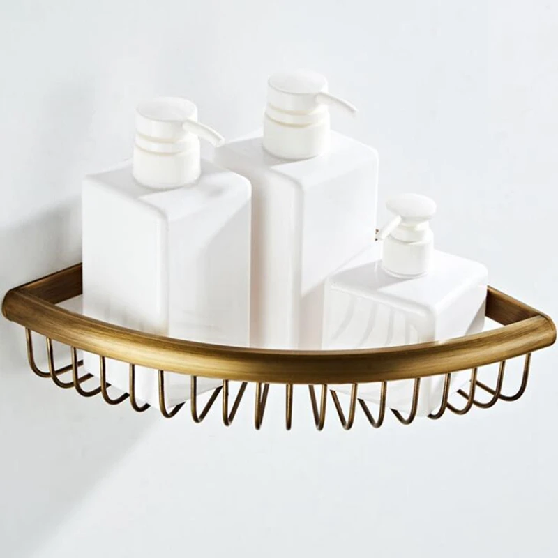 Ванная комната душ Шампунь Полка Корзина держатель один уровень угловые полки