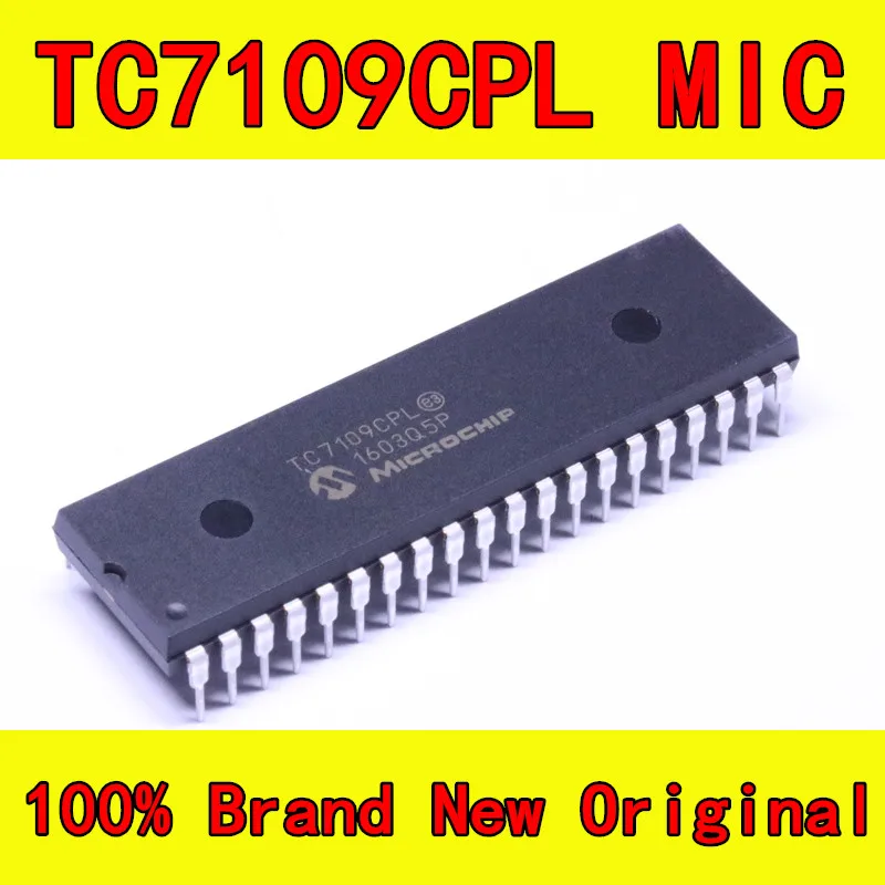 Бесплатная Доставка Один Лот 10 ШТ. TC7109CPL TC7109 DIP-40 12-битный A-Совместимый