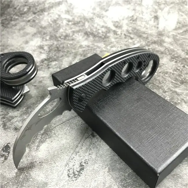 Нож karambit G10 Ручка D2 стальное лезвие Высокое качество Открытый Отдых EDC инструмент выживания разведка карманный нож подарок нож