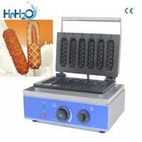 commercial non stick 6 stick electric french muffin waffle hot dog machine lolly waffle maker crispy stick machine