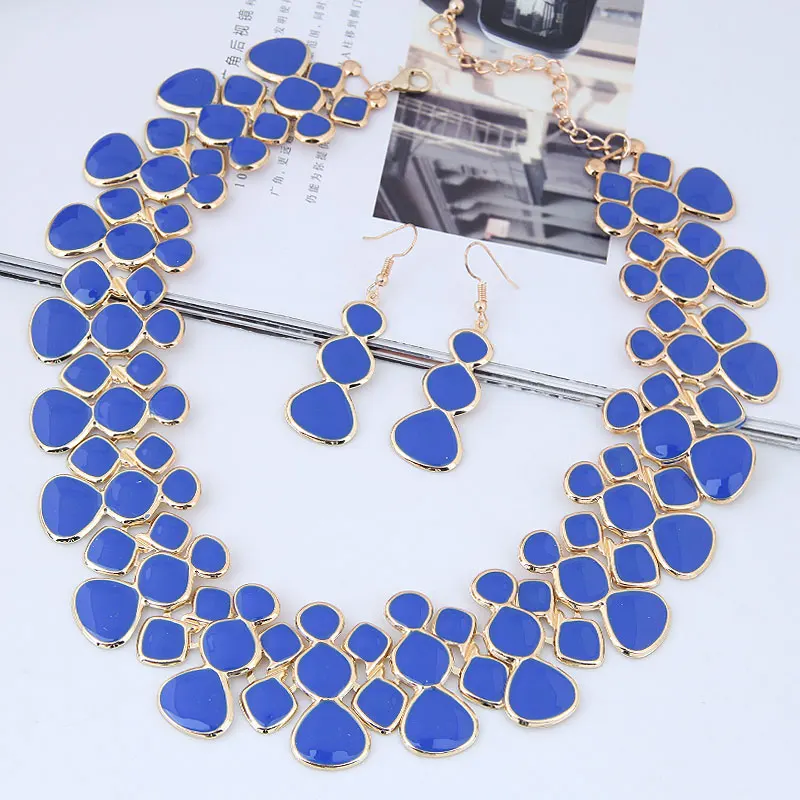 color 3 Kymyad, золотой цвет, ювелирные наборы для женщин, Bijoux Femme, ожерелье, набор, новинка, Gourd, ожерелье, s& Подвески, массивные ювелирные наборы - Окраска металла: color 3