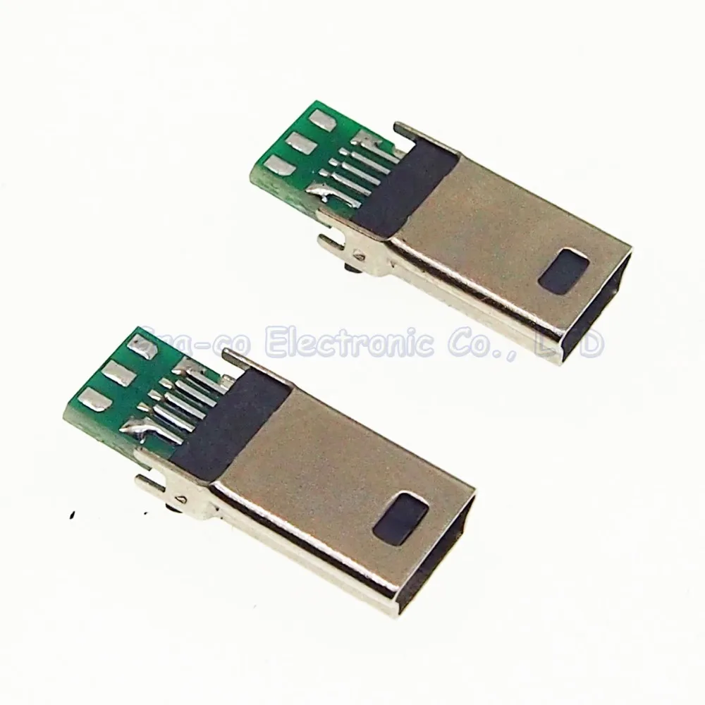 20 шт. мини 10 контактный разъем USB с печатной платой припой провод типа 10P
