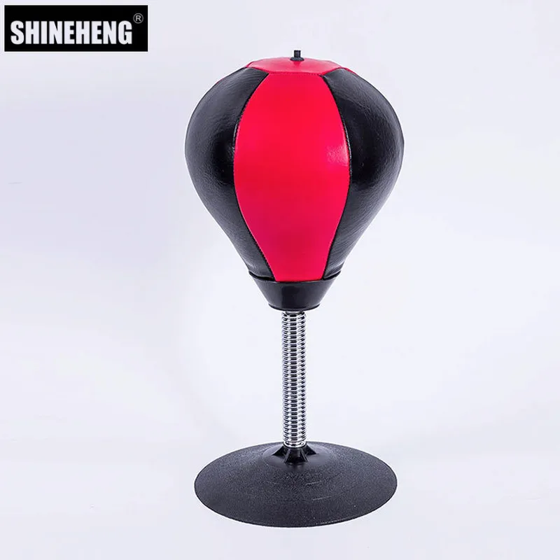 

2018 New Arrival Stress Buster Desktop Punching Bag Heavy Duty Composition Relieve Stress Sucker Punch Toy Boxing Training Ball