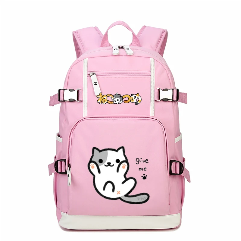 Женский холщовый рюкзак для ноутбука с принтом кошки | Багаж и сумки