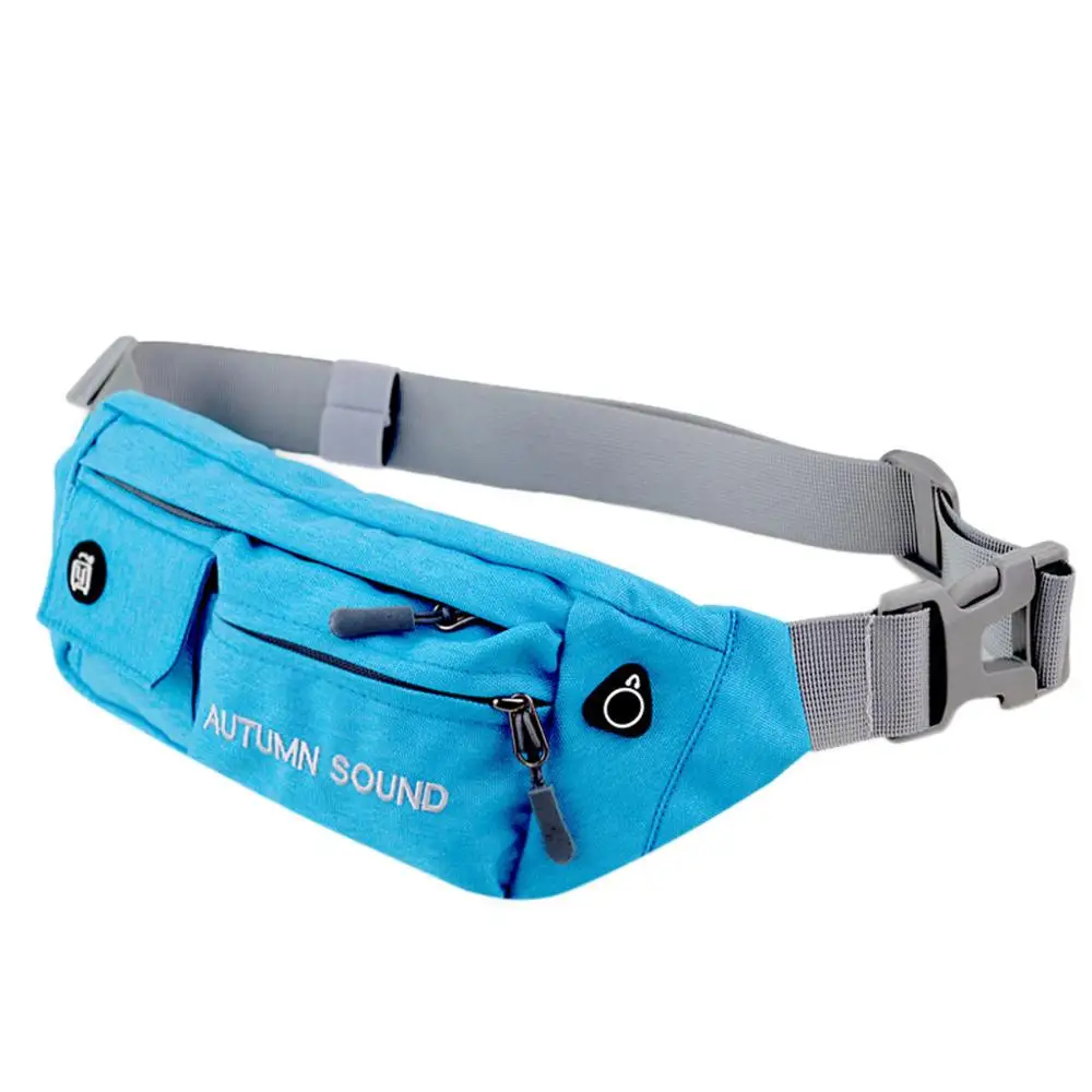 Мужские и женские простые водонепроницаемые нейлоновые спортивные поясные