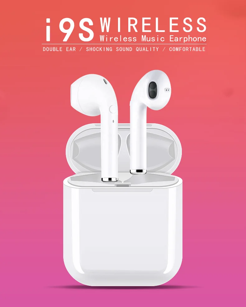 i9s tws Wireless Bluetooth earphone Headsets Earbuds For xiaomi iPhone earphones PK i7s i8x i9 for All phones | Электроника