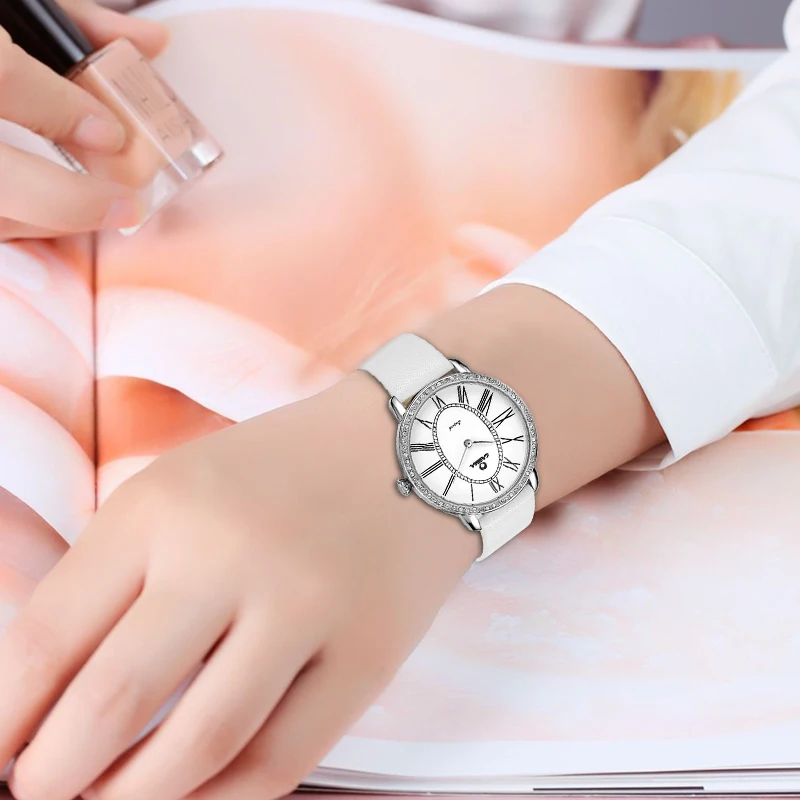 CASIMA Роскошные брендовые модные повседневные женские часы с циферблатом со