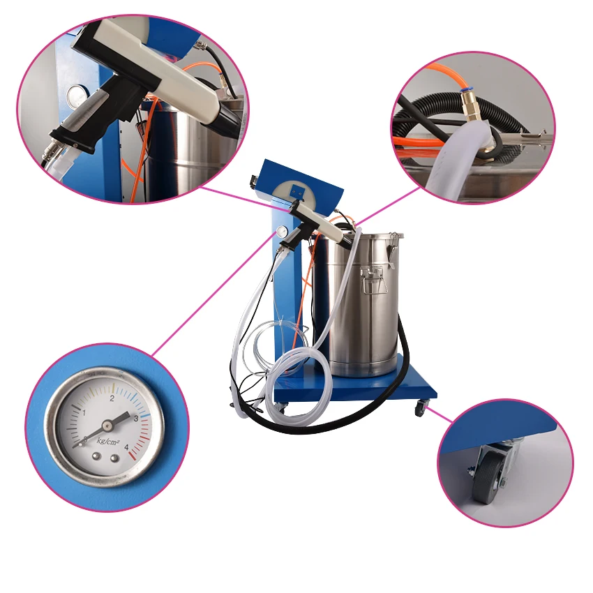 

1pcs Electrostatic Powder Coating machine Electrostatic Spray Powder Coating Machine Spraying Gun Paint