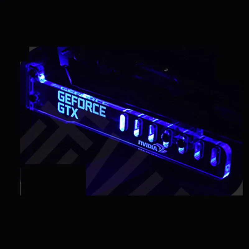 Белый GeForce GTX LED Световой Компьютер Офис Главная Коробка ЕГО Видеокарты