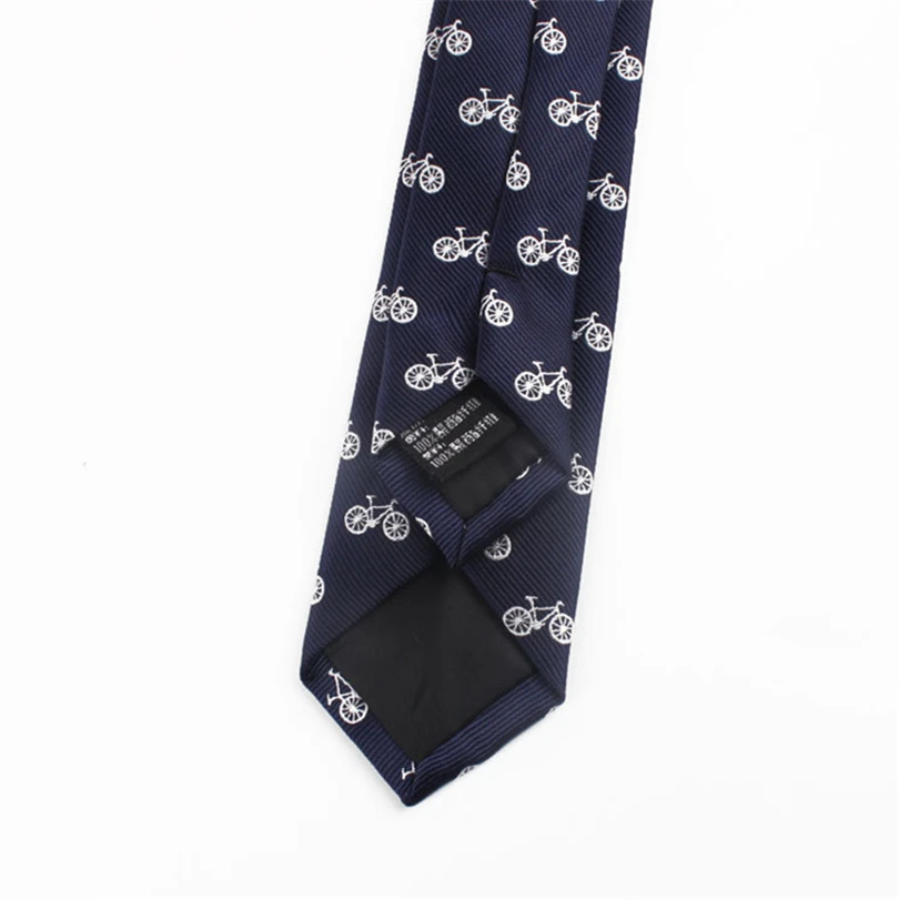 Галстуки для мужчин 7 см Супер Узкие Череп велосипедный принт бизнес досуг