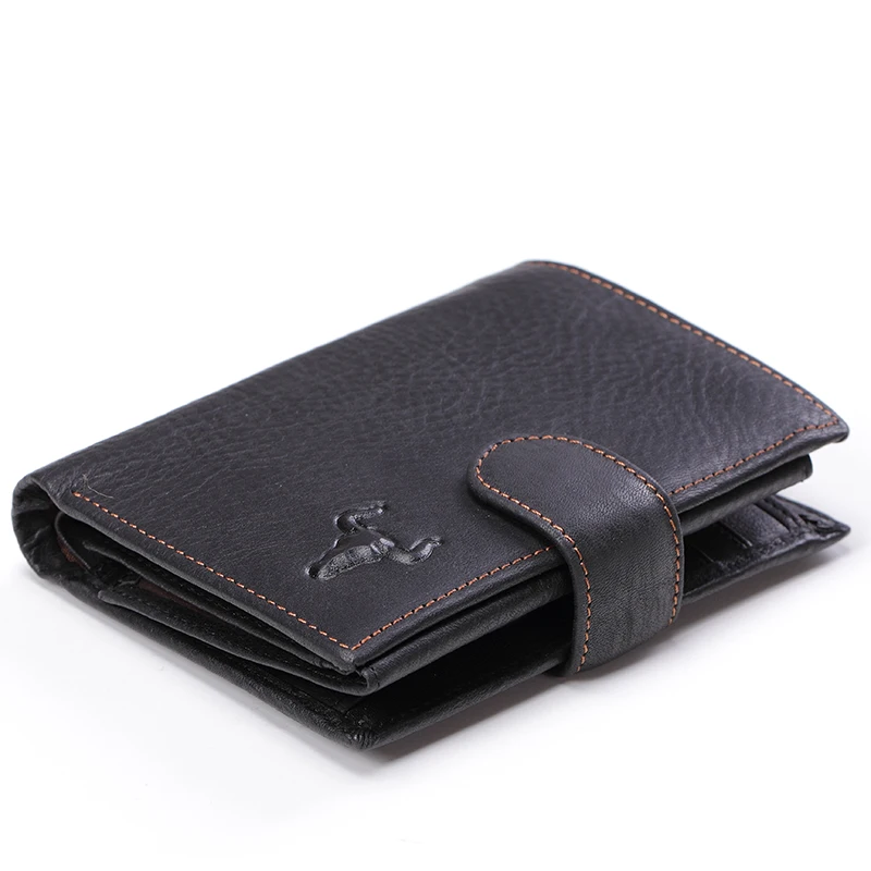 ZLON топ натуральная кожа мужской кошелек на застежке новинка держатель для карт 11