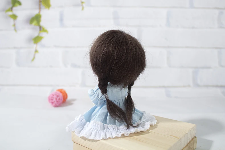 Muziwig 1/8 Мода BJD синтетический мохер кукольные парики милые Updo кукольные волосы Размер 3-4 дюймов 5-6 дюймов парик кукла аксессуары