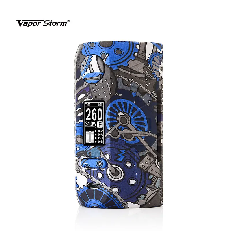 Vapor Storm Storm230 TC Box MOD 200W Unique Graffiti Body with OLED Display Fall-proof &amp Scratch-proof Design e-cigarette Mod |